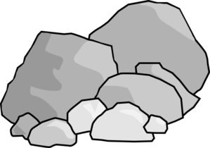 rock clipart cartoon