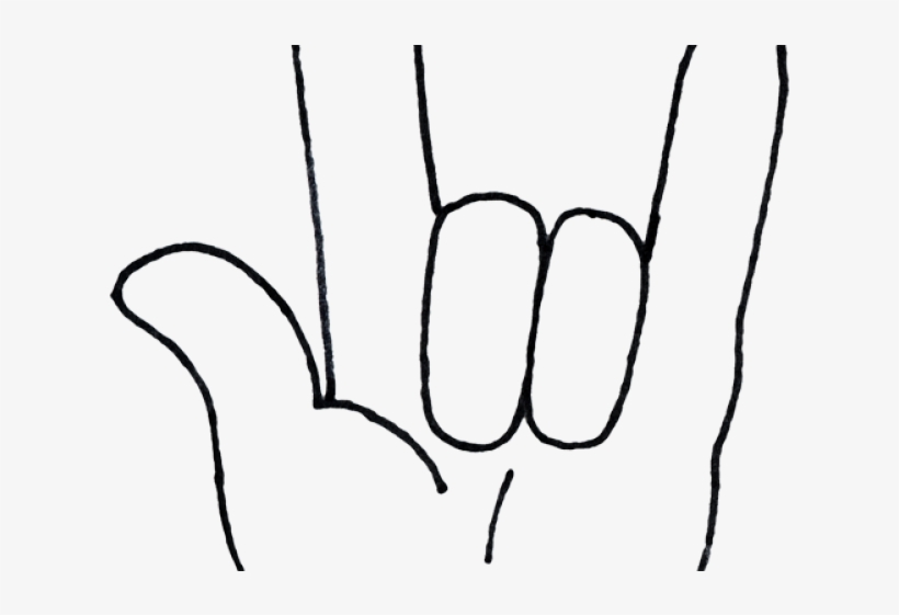 Cartoon clip art hand. Rock clipart sign