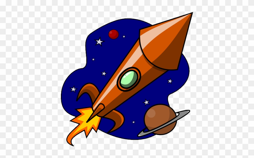 rocketship clipart outer space