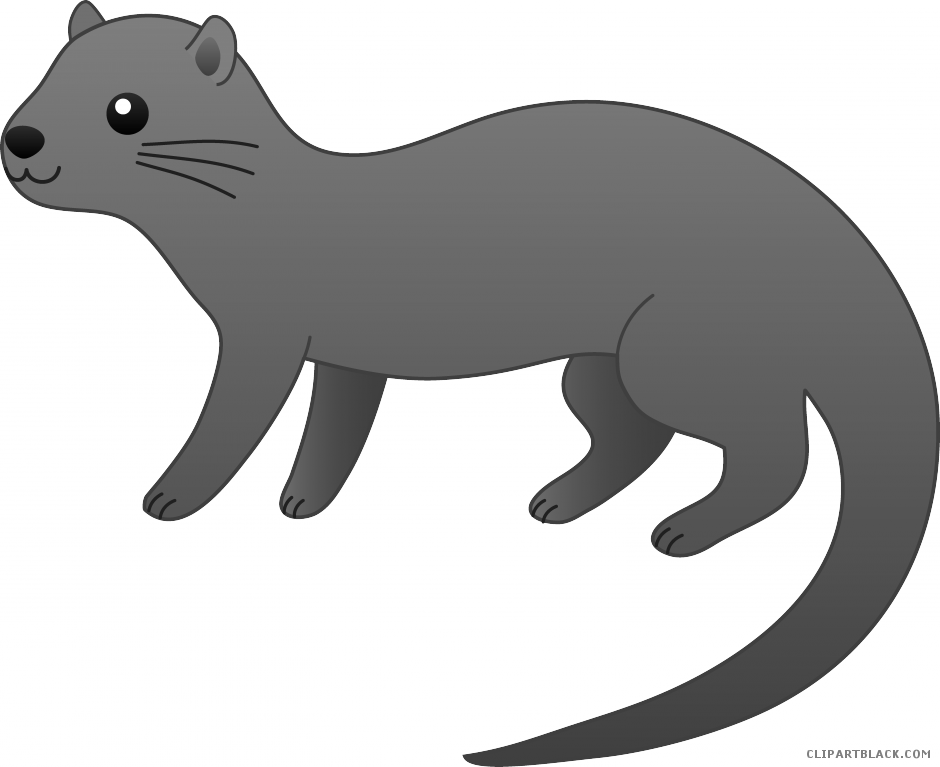 Otter animal free black. Rocketship clipart outter