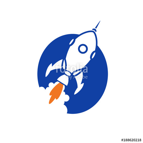 Vintage ship flying across. Rocketship clipart rocket exhaust