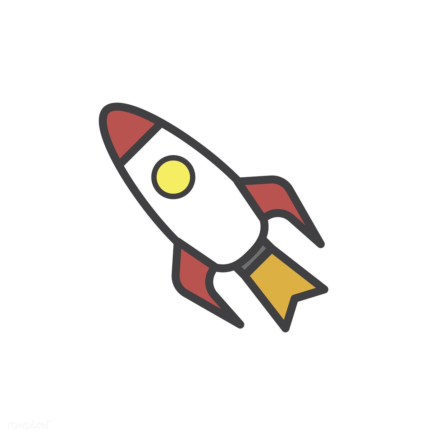 Rocketship clipart rocket exhaust. Illustration of ship vector