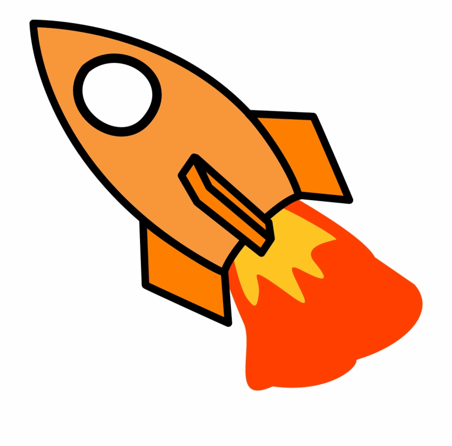 rocketship clipart rocket fire