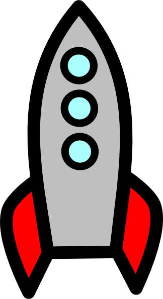 rocketship clipart small rocket