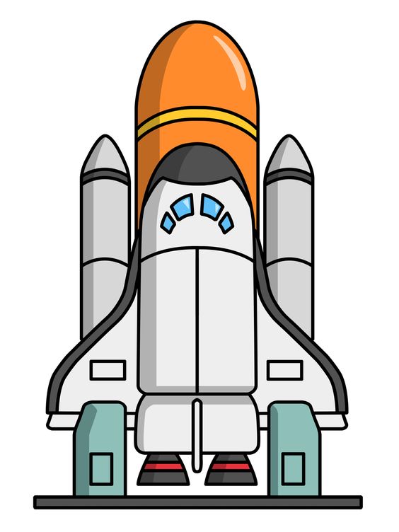 rocketship clipart space race