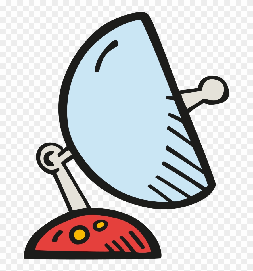 rocketship clipart space satellite