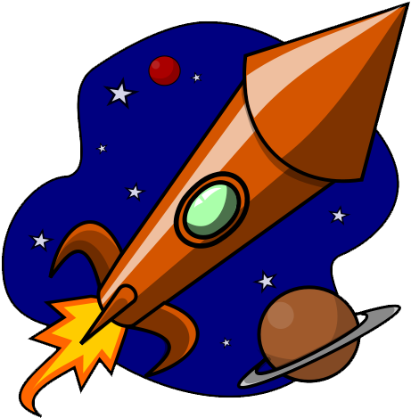 rocketship clipart space vehicle