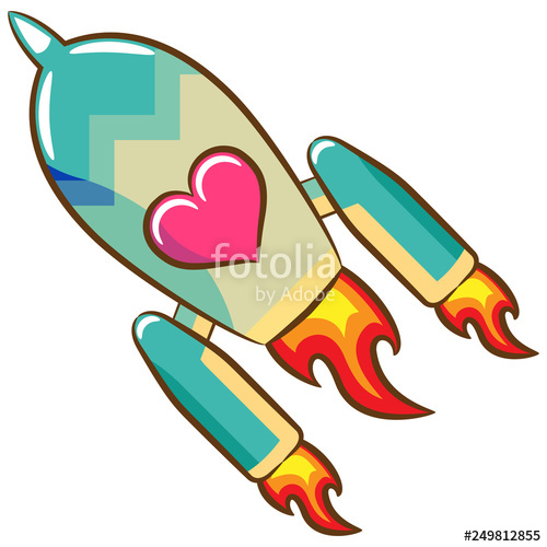 rocketship clipart vector