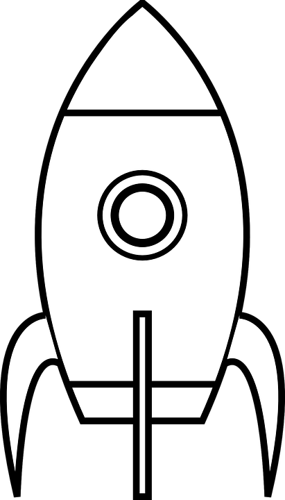 rocketship clipart vector
