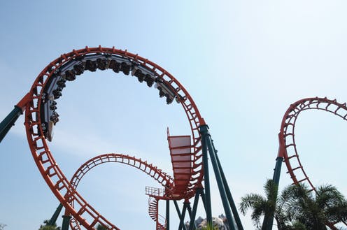 The psychology of roller. Rollercoaster clipart fear height