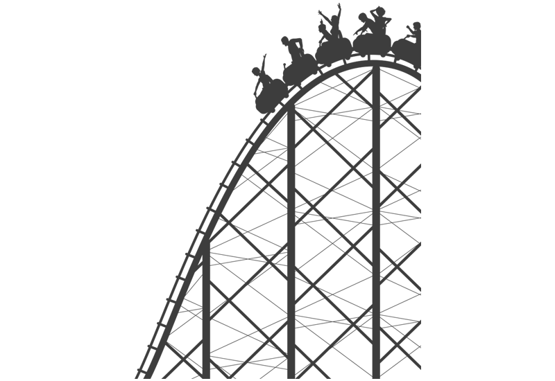Rollercoaster clipart roller coaster. Silhouette at getdrawings com
