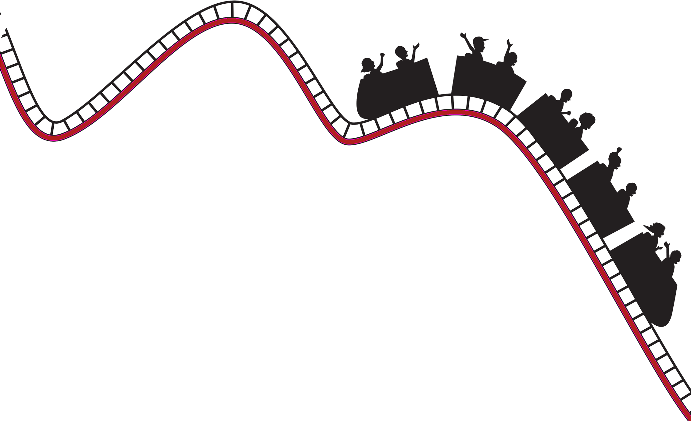 Rollercoaster clipart roller coaster. Partial image graph 