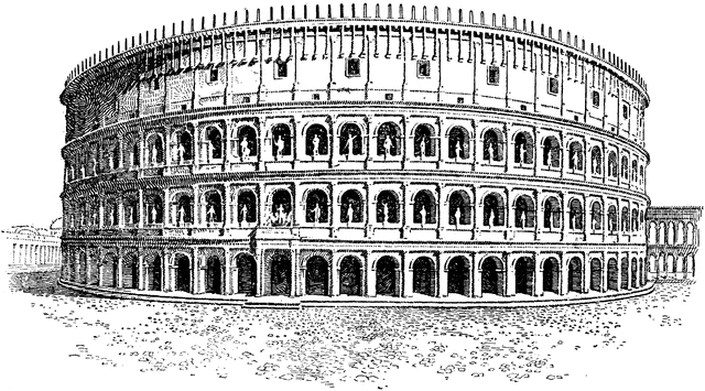 rome clipart amphitheatre
