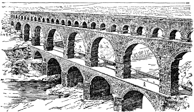 rome clipart aqueduct