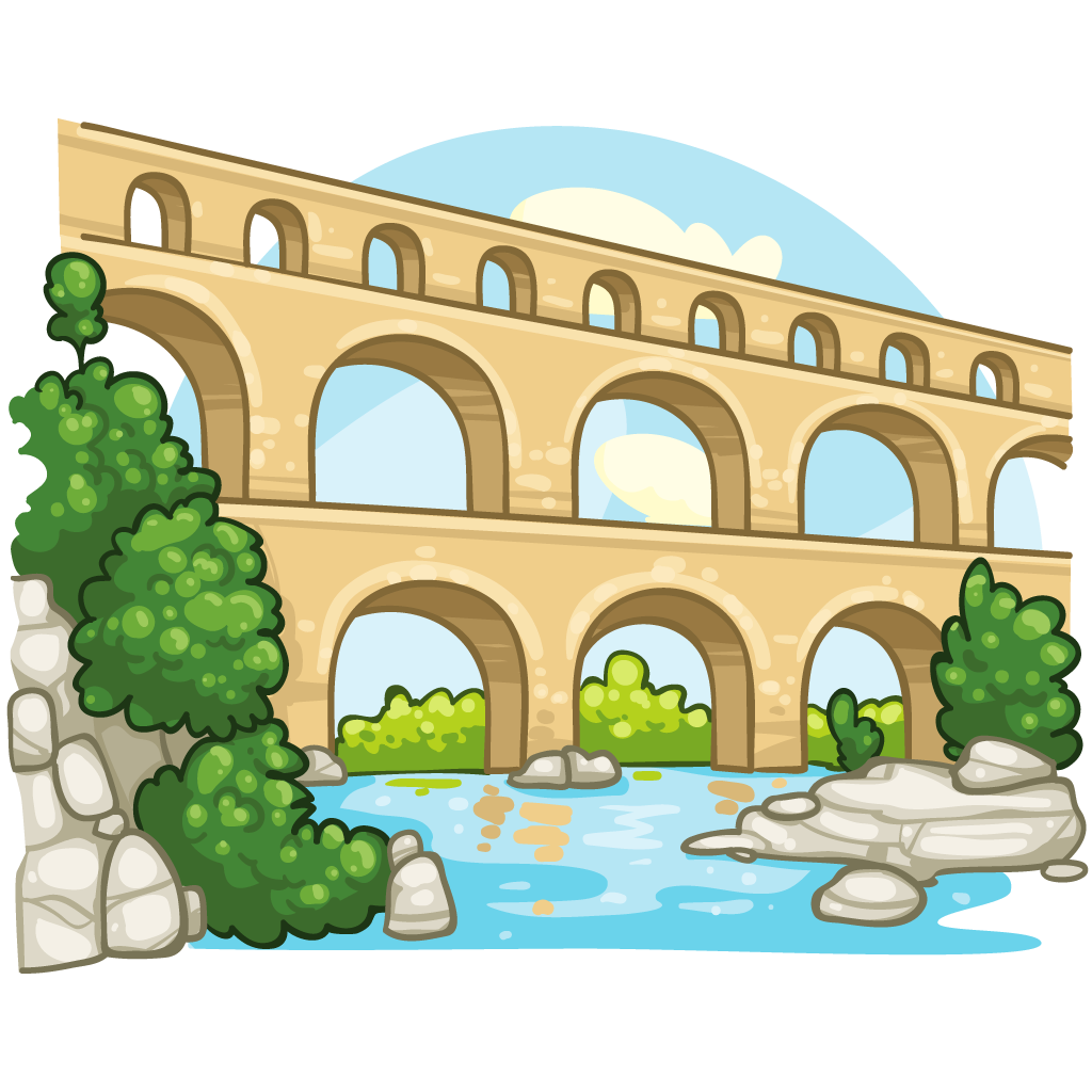 rome clipart aqueduct