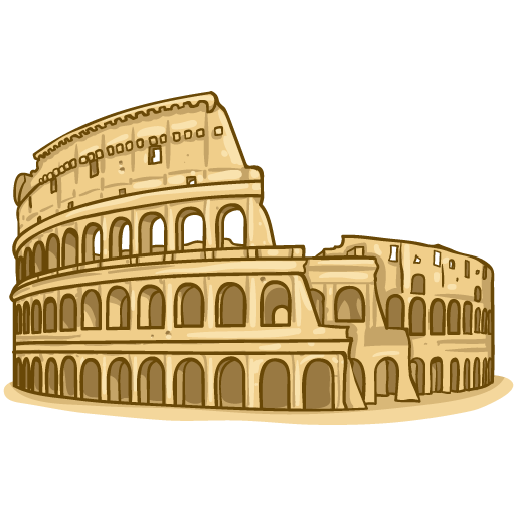 Rome colosseum logo