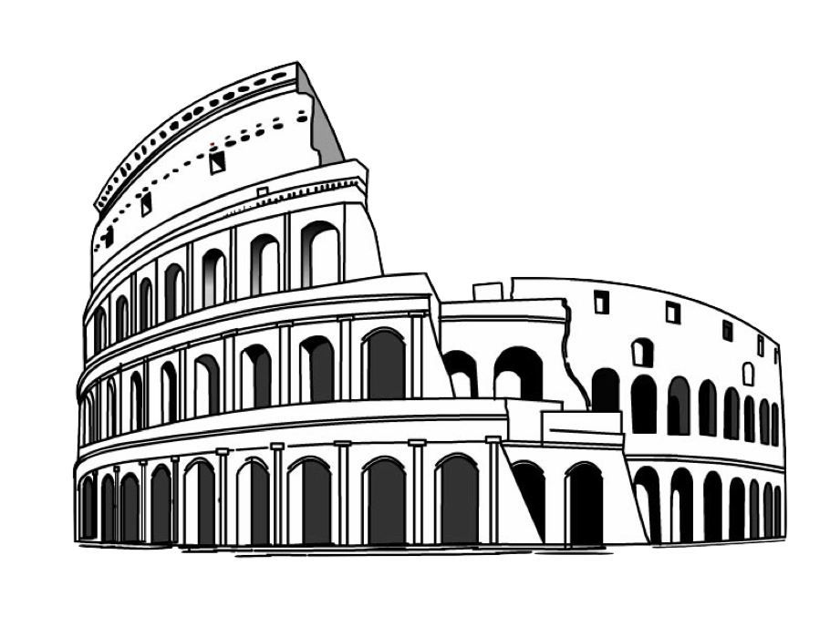 Rome clipart roma. Index via cavour colosseo