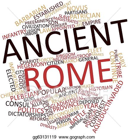 Rome clipart word. Stock illustration ancient illustrations