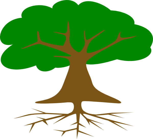 roots clipart green