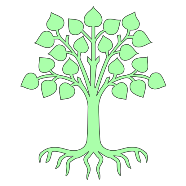roots clipart green