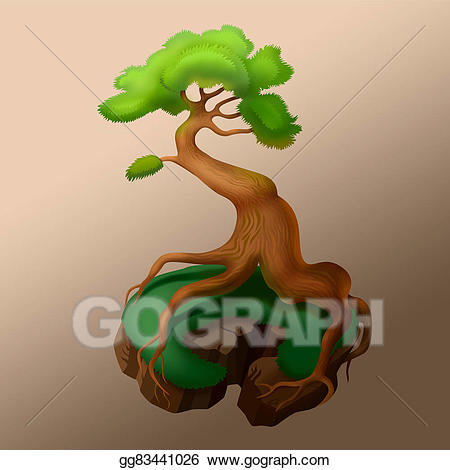 roots clipart strong tree
