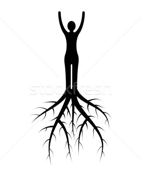roots clipart woman