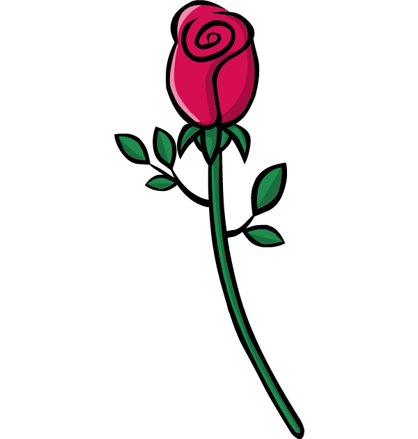 rose clipart face