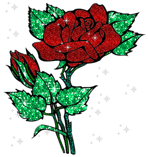 rose clipart glitter