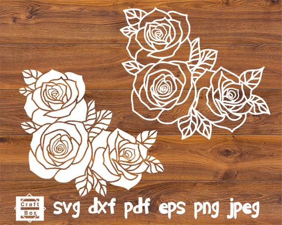 rose clipart template