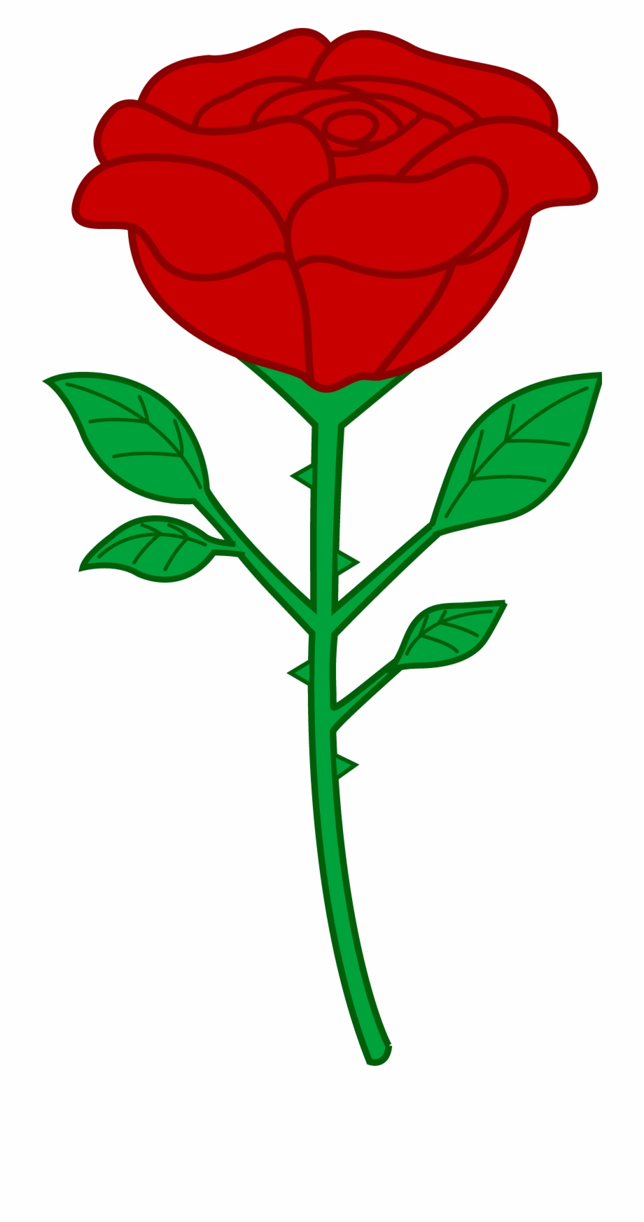rose clipart thorn