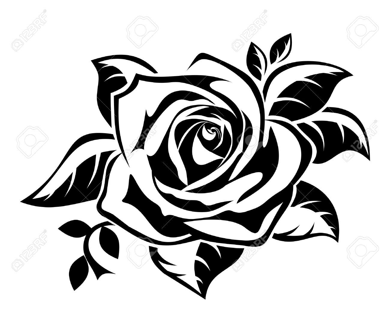rose clipart vector
