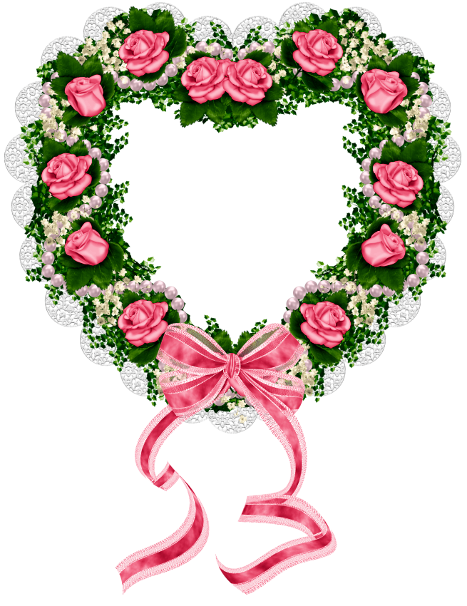 rose clipart wreath