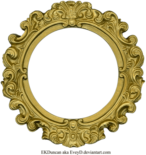 Golden free images toppng. Round frame png