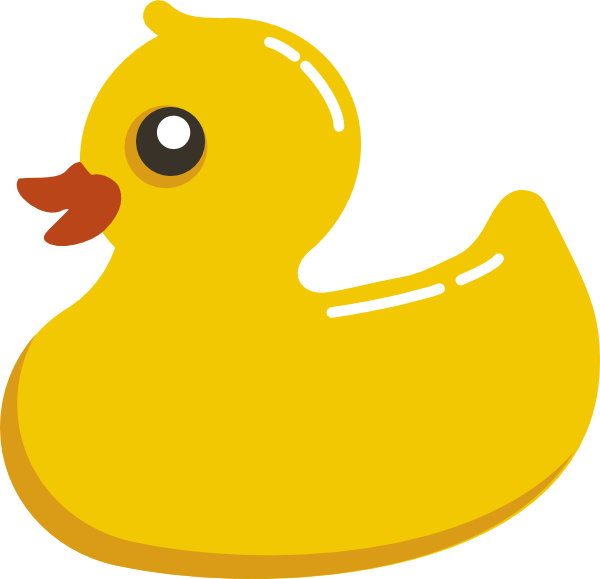 Rubber clip art at. Clipart duck water