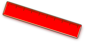 ruler clipart red