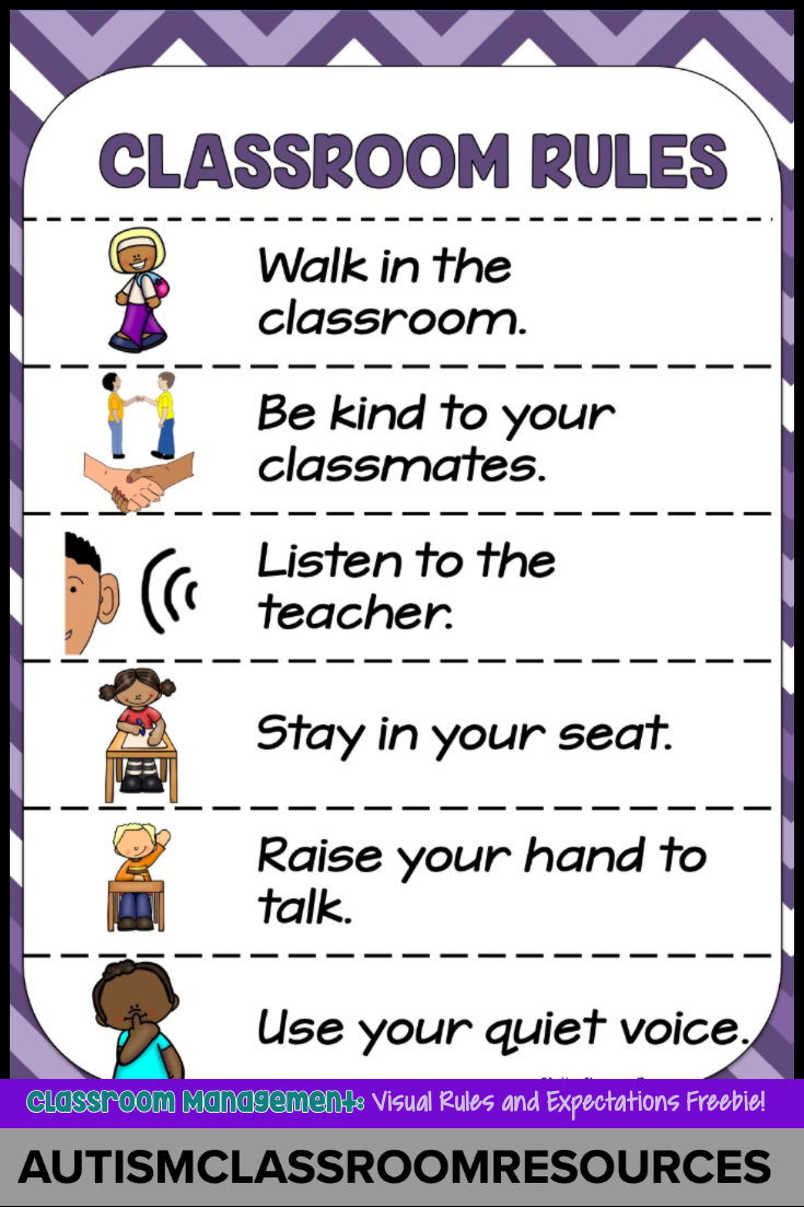 Visual and expectations freebie. Rules clipart checklist student