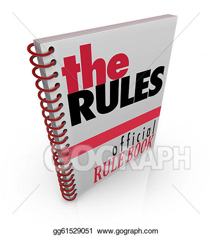 Stock illustration the book. Rules clipart official
