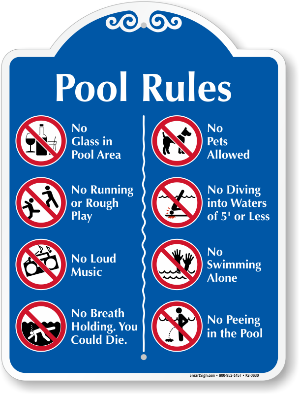 rules clipart pool rule