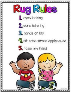  best class images. Rules clipart preschool classroom rule
