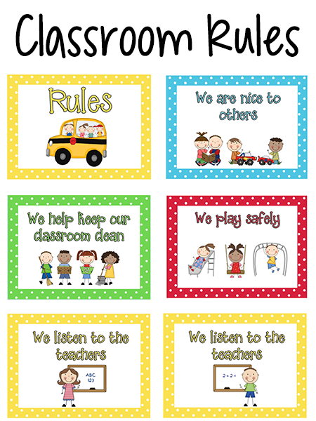 Pre k prekinders . Rules clipart preschool classroom rule