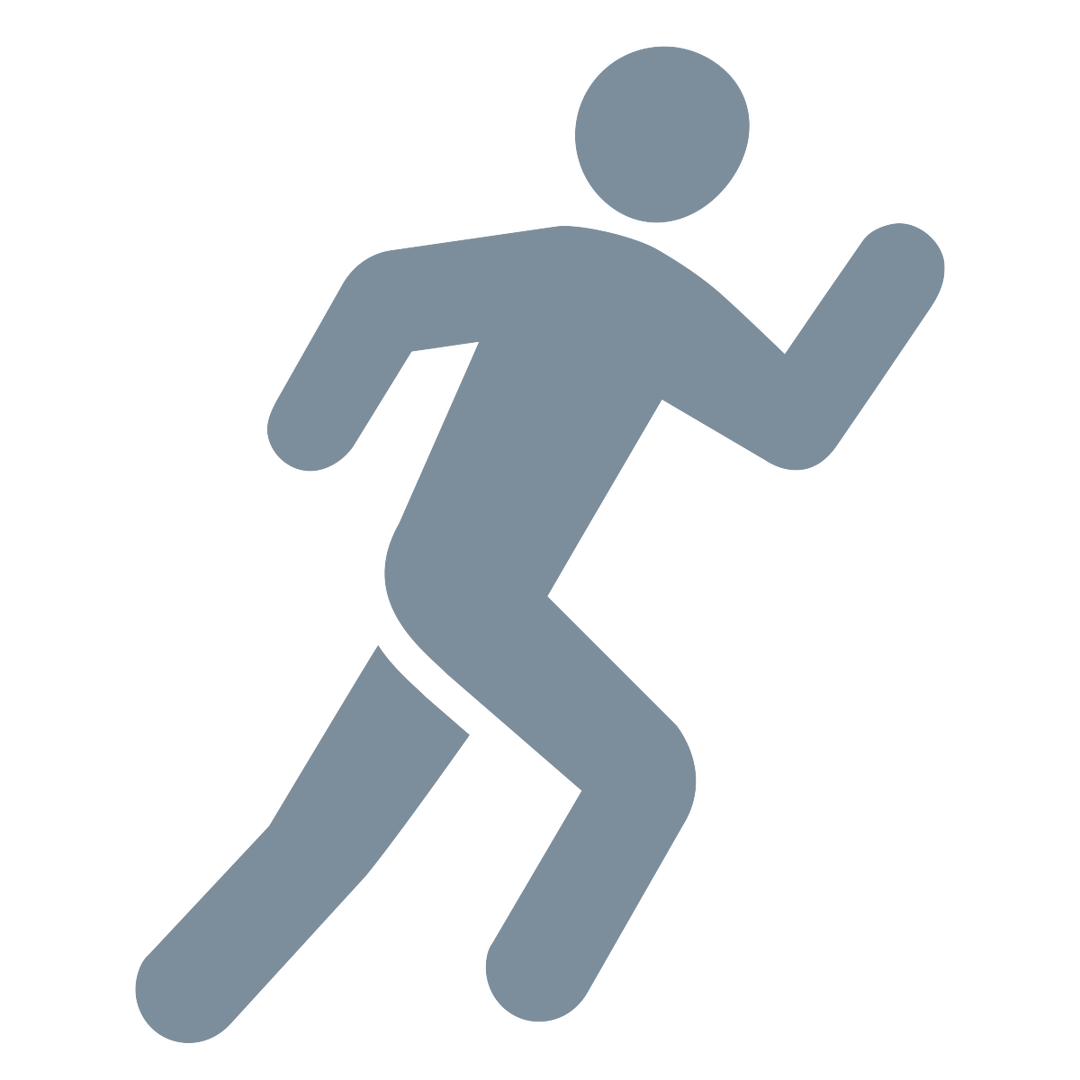 Sports performance testing training. Runner clipart agility
