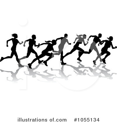 Runners illustration by atstockillustration. Runner clipart border