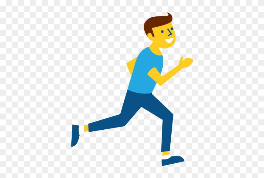 Mb person running people. Runner clipart cartoon runner