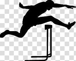 Man jumping over illustration. Runner clipart hurdle