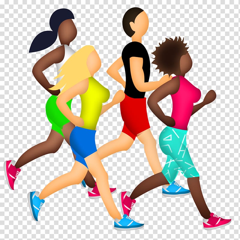Marathon training sport emoji. Runner clipart jogging