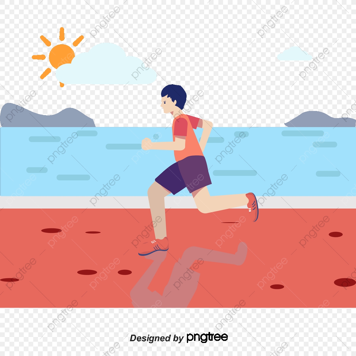 Runner clipart leisure. Running man vector png