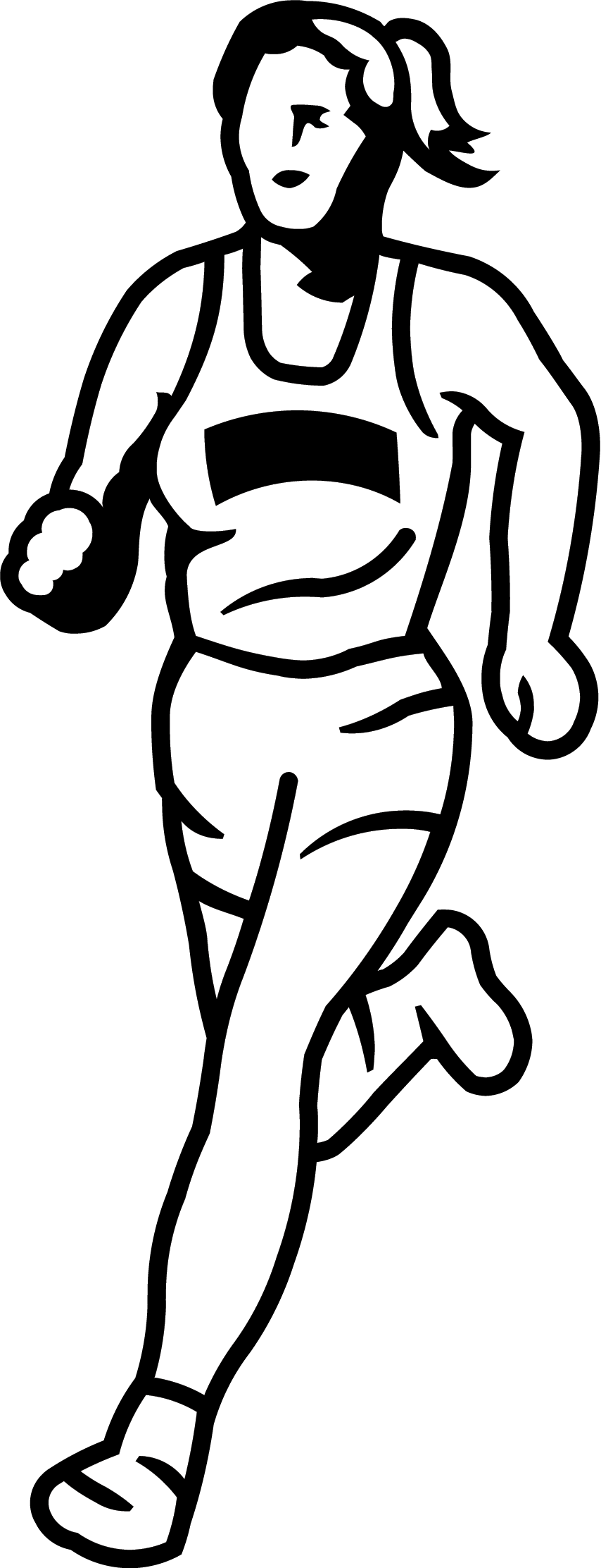 Sports and i . Runner clipart leisure