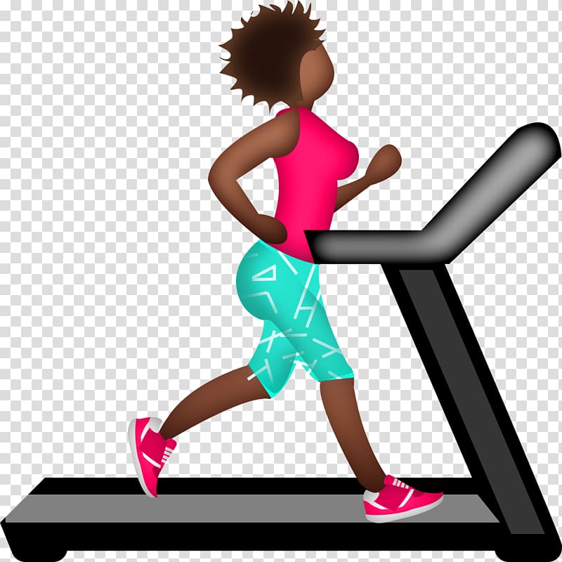 Runner clipart personal fitness. Emoji running treadmill physical