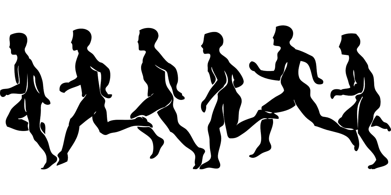 Runner clipart physical activity. Cross country silhouette at