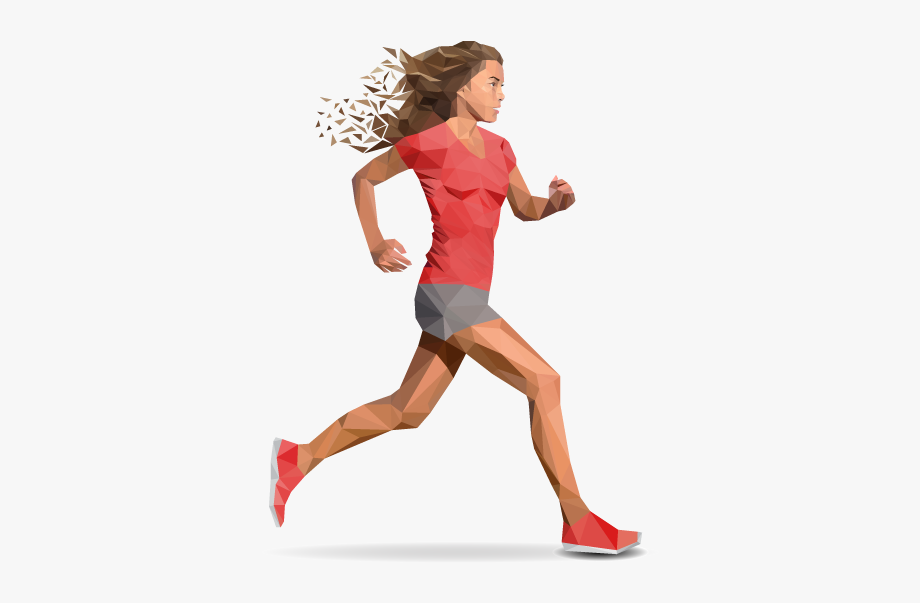 Runner clipart runner girl. Woman running png graphic